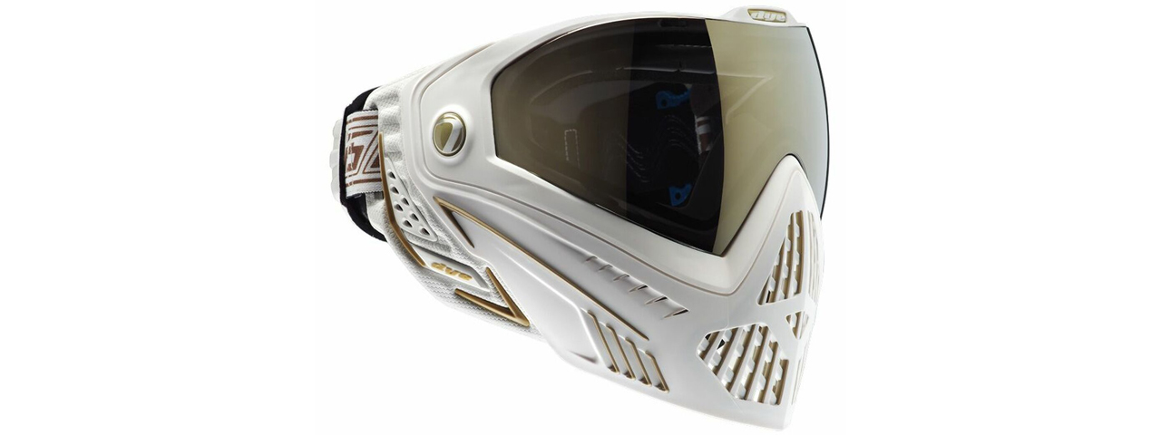 Dye i5 Pro Airsoft Full Face Mask (Color: White / Gold) - Click Image to Close