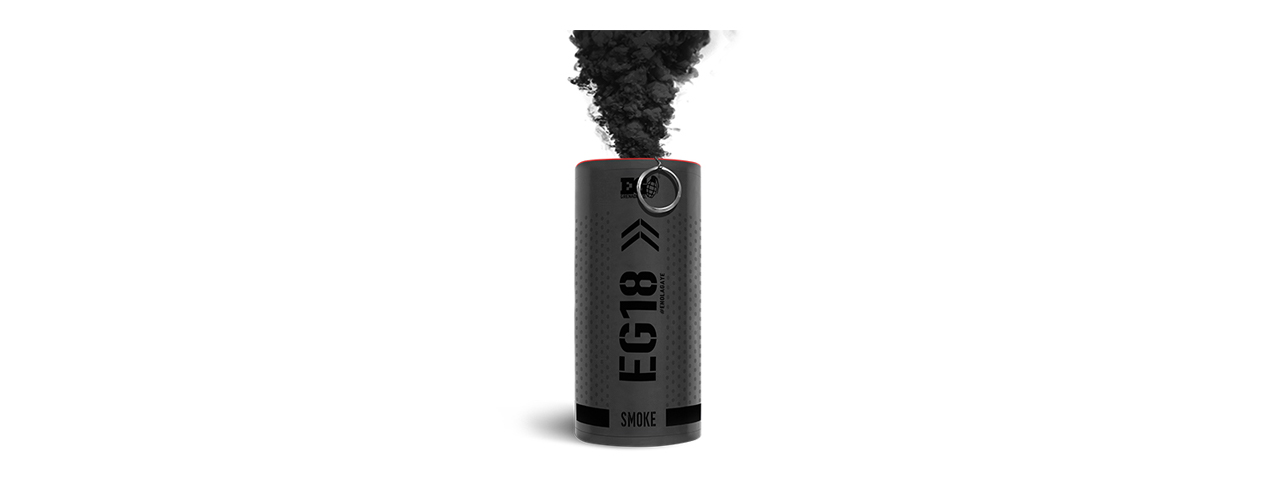 Enola Gaye EG18 High Output Airsoft Wire Pull Large Smoke Grenade (Color: Black) - Click Image to Close