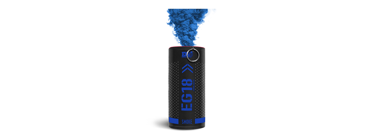Enola Gaye EG18 High Output Airsoft Wire Pull Large Smoke Grenade (Color: Blue) - Click Image to Close