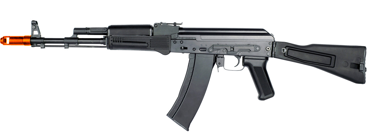 E&L AK74MN Essential Stamped Steel Airsoft AEG w/ Polymer Furniture (Color: Black) - Click Image to Close