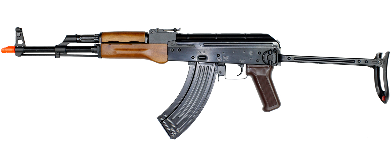 E&L AK AIMS Essential Airsoft AEG Rifle w/ Real Wood Furniture - Click Image to Close