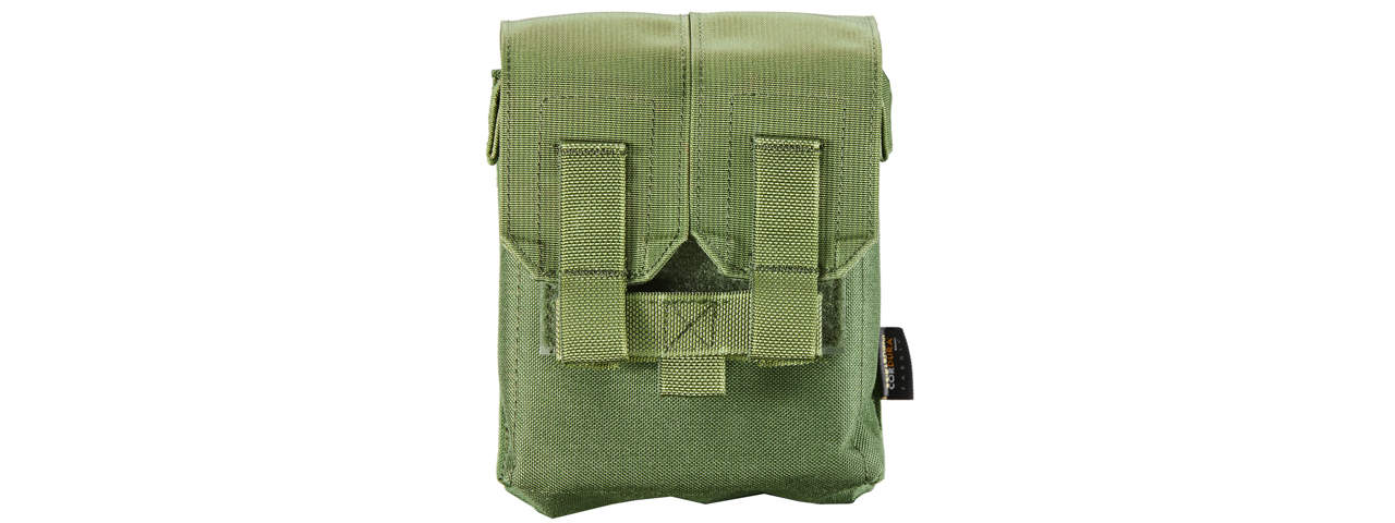 Flyye Industries Molle M249 200 Drum Magazine Pouch (Color: OD Green) - Click Image to Close