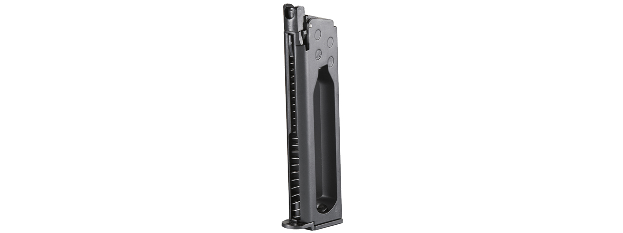 Well Fire 16 Round Single Stack 1911 CO2 Magazine (Color: Black) - Click Image to Close