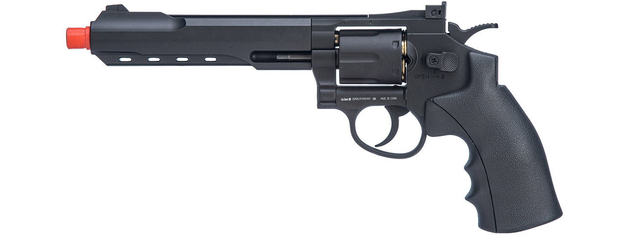 WellFire G296C 12.2" CO2 Swing Out Airsoft Revolver (Color: Black) - Click Image to Close