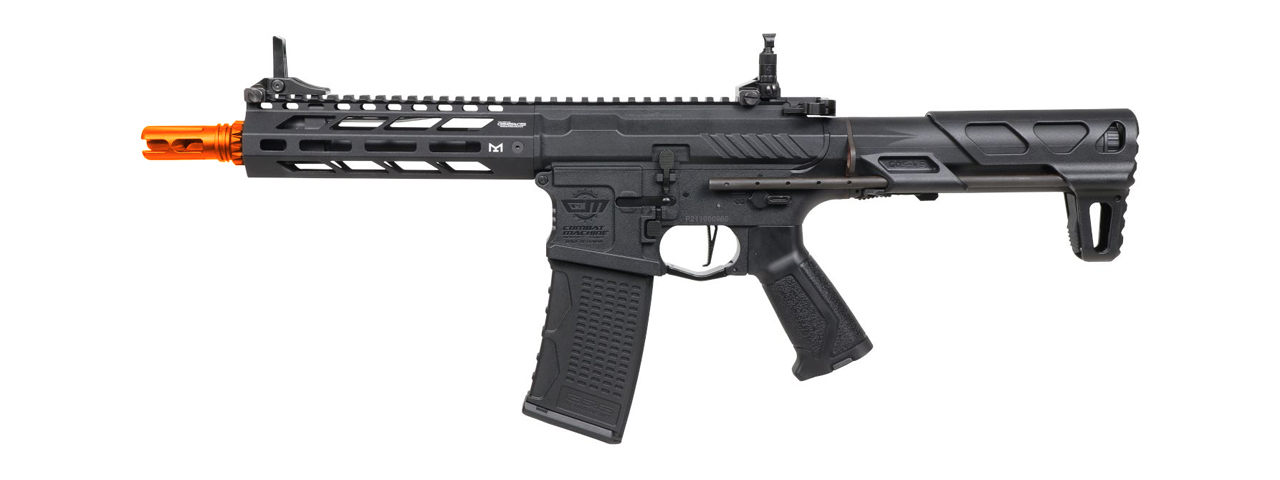 G&G Combat Machine CM16 SRS Airsoft M4 AEG Rifle with 8" M-LOK Handguard (Color: Black) - Click Image to Close