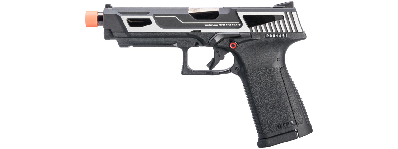 G&G GTP9-MS Metal Slide Gas Blowback Airsoft Pistol (Color: Silver) - Click Image to Close