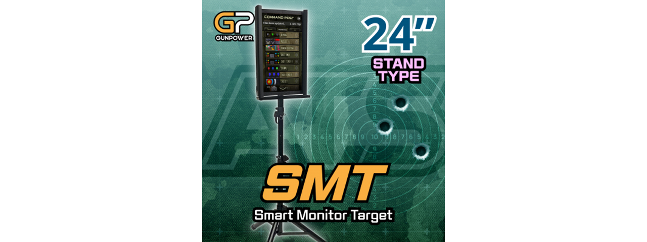 GunPower 24 inch / Vertical SMT Complete Professional Target System w/ Stand - Click Image to Close