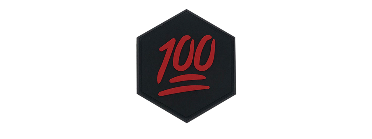 Hex PVC Patch 100 Points Emoji - Click Image to Close