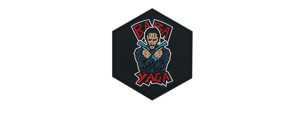 Hexagon PVC Patch John Wick Baba Yaga - Click Image to Close