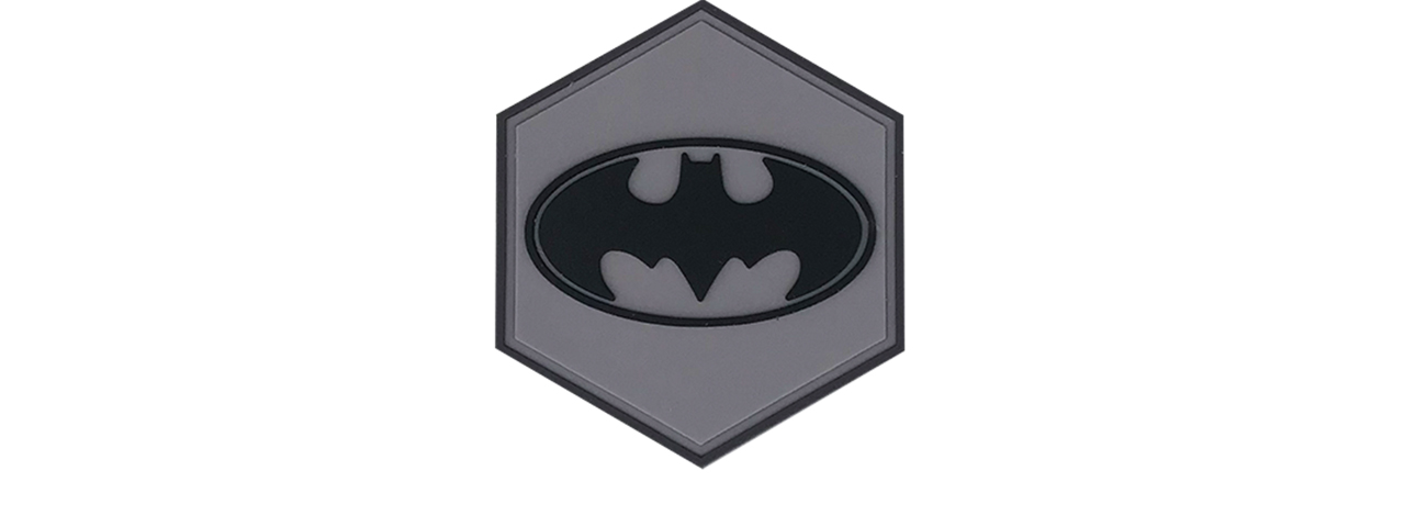 Hexagon PVC Patch Batman Logo - Click Image to Close