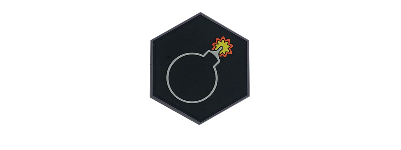 Hex PVC Patch Bomb Emoji - Click Image to Close