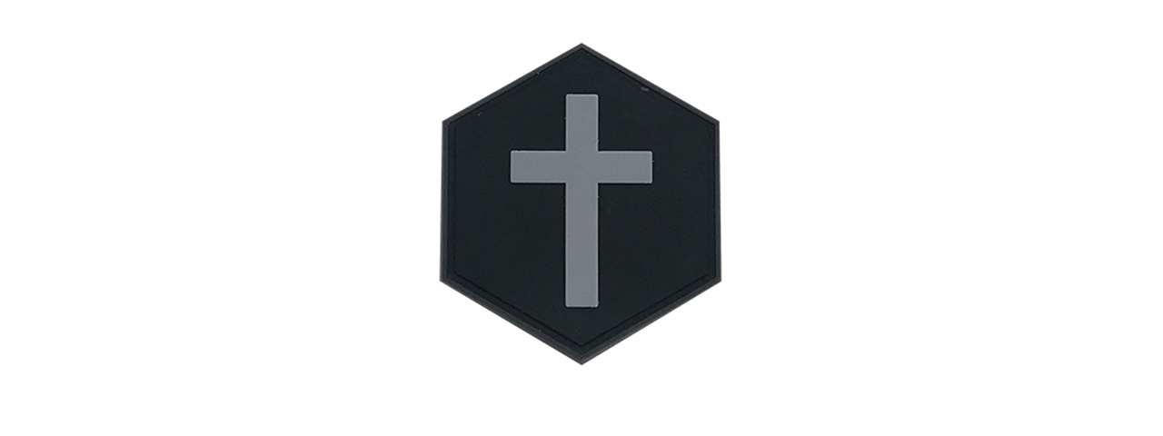Hexagon PVC Patch Coexist Religion - Click Image to Close