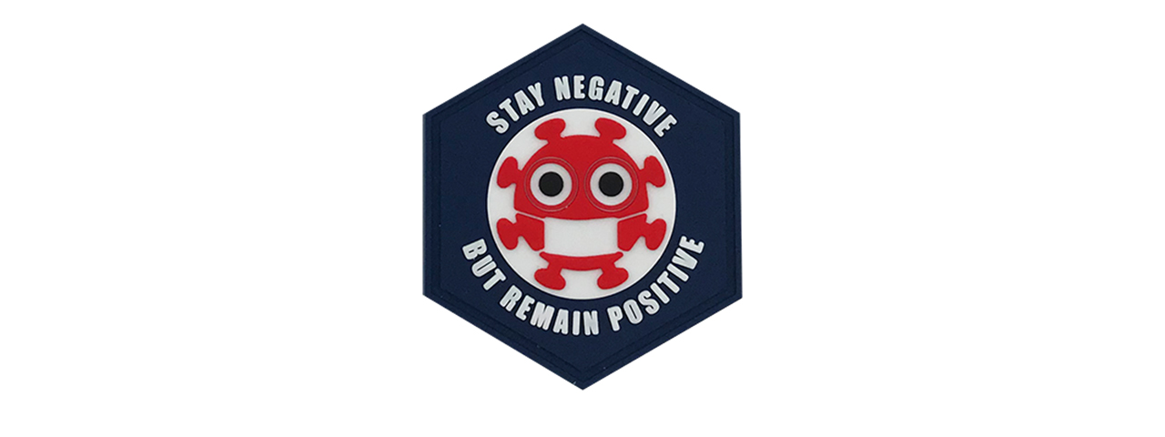 Hexagon PVC Patch Stay Negative but Remain Positive - Click Image to Close
