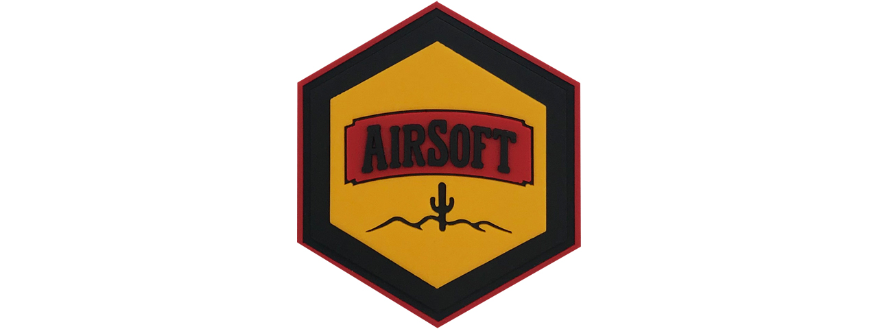 Hexagon PVC Patch Airsoft Desert - Click Image to Close