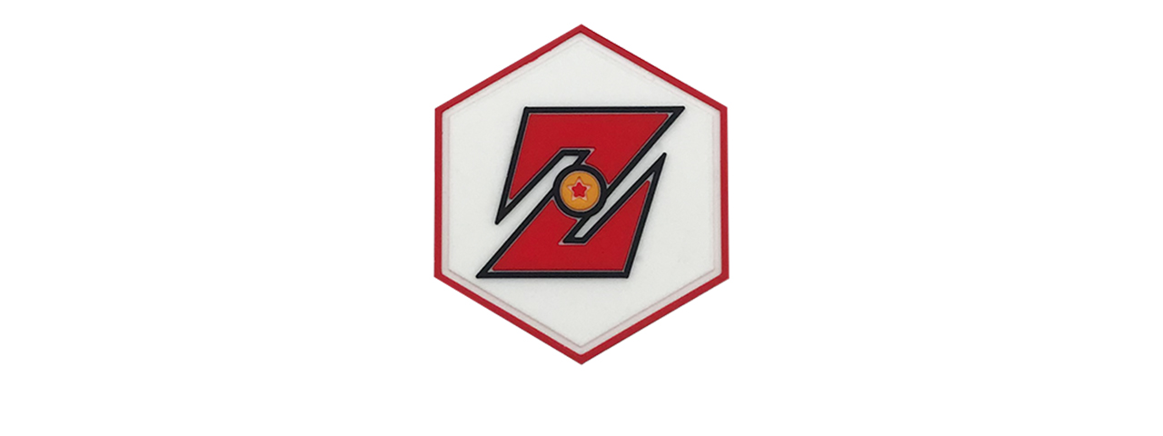 Hexagon PVC Patch Dragon Ball Z Logo - Click Image to Close