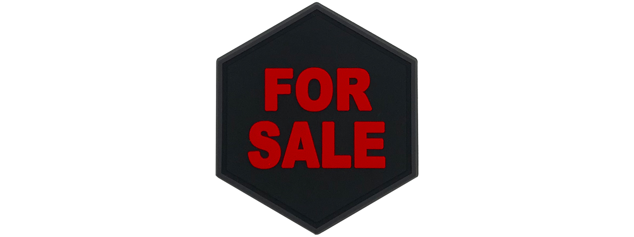 Hexagon PVC Patch "For Sale" Sign - Click Image to Close