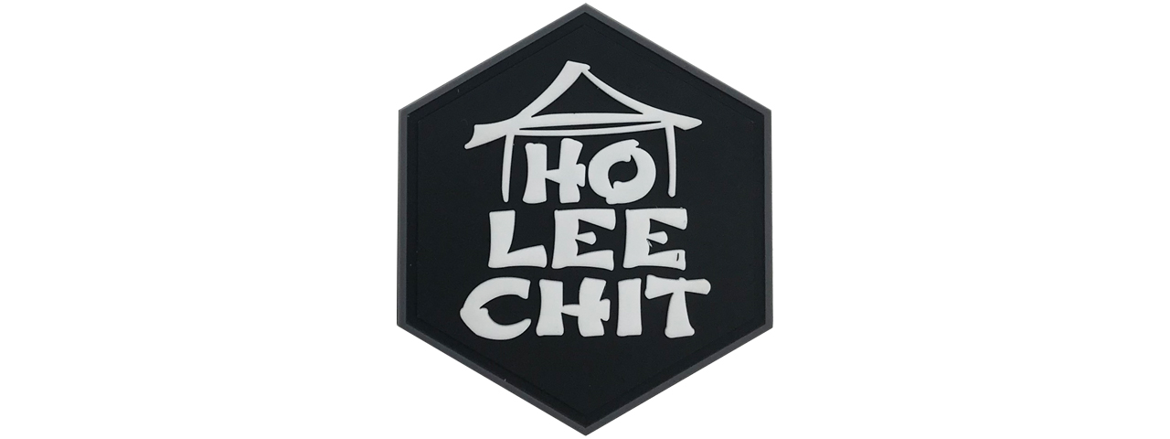 Hexagon PVC Patch "Ho Lee Chit" - Click Image to Close