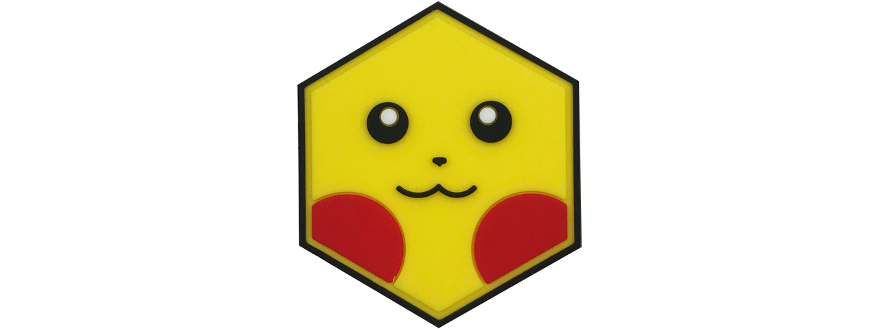Hex PVC Patch Pikachu - Click Image to Close