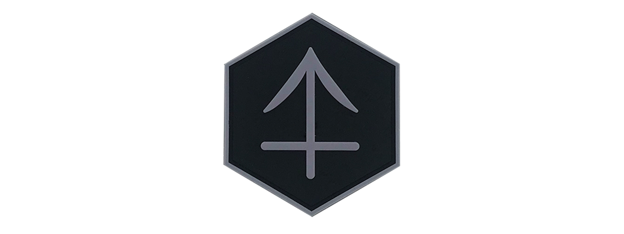 Hexagon PVC Patch Zodiac Sign Sagittarius Symbol - Click Image to Close