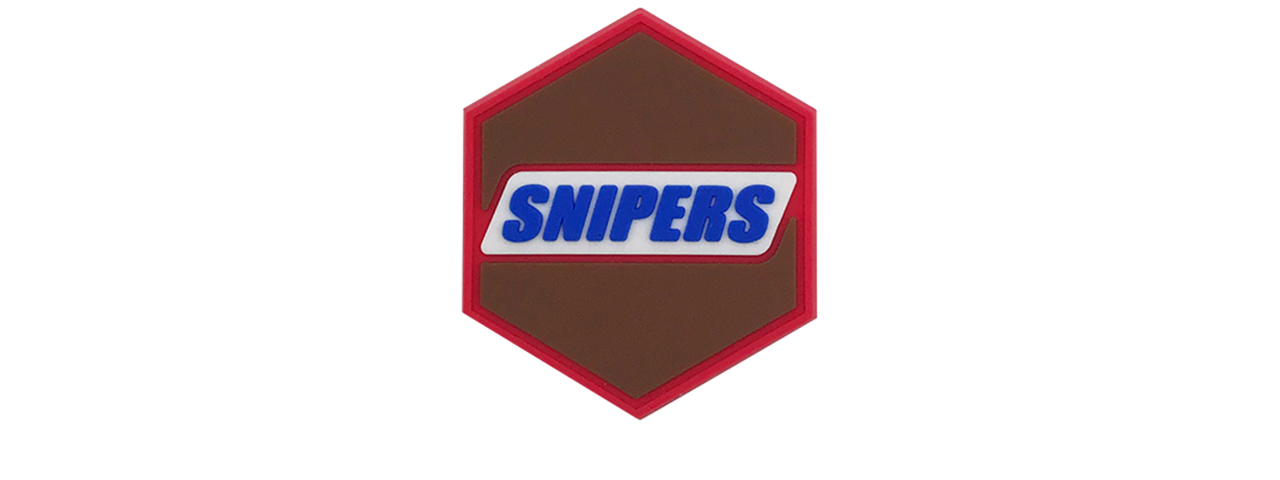 Hexagon PVC Patch Snipers Candy Bar - Click Image to Close