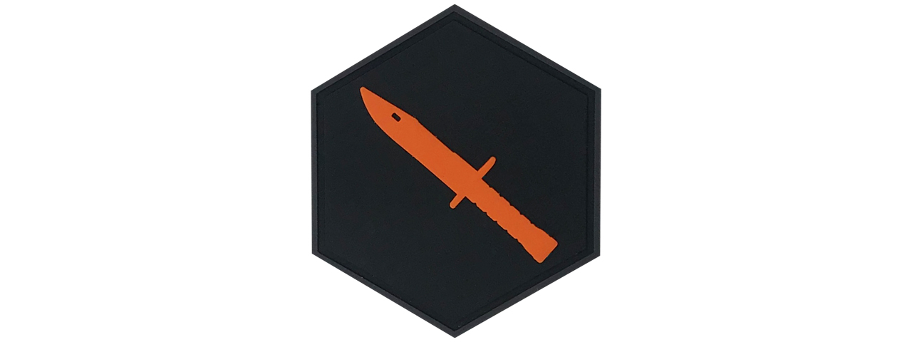 Hexagon PVC Patch Team Fortress 2 Spy Emblem - Click Image to Close