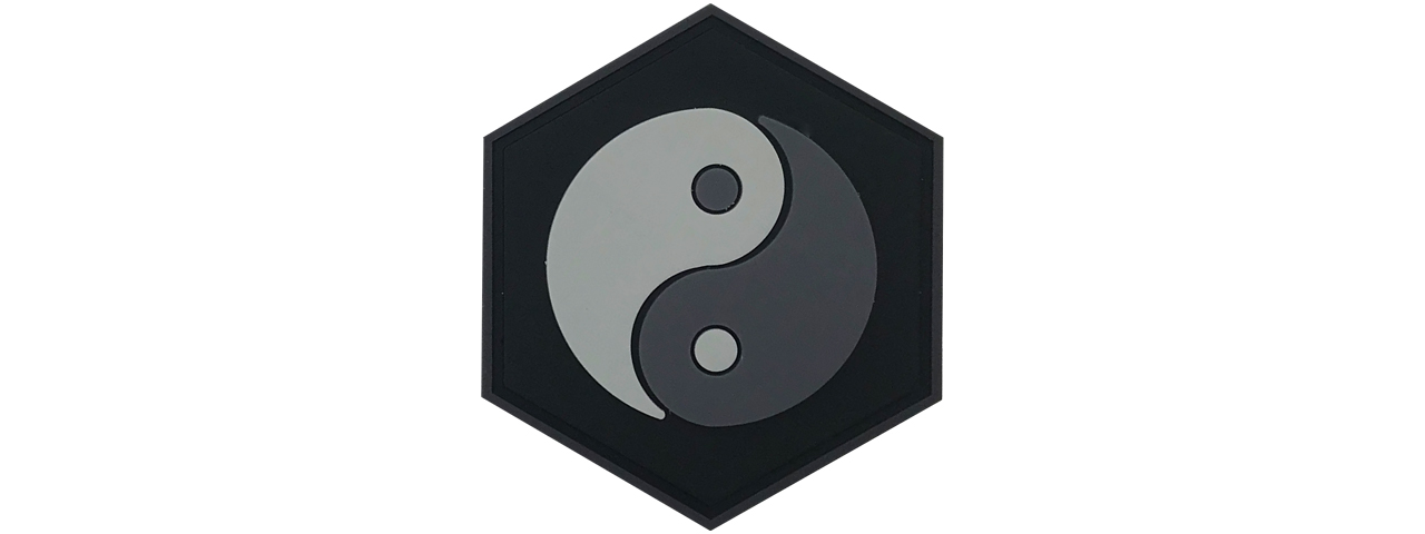 Hexagon PVC Patch Taoism - Click Image to Close