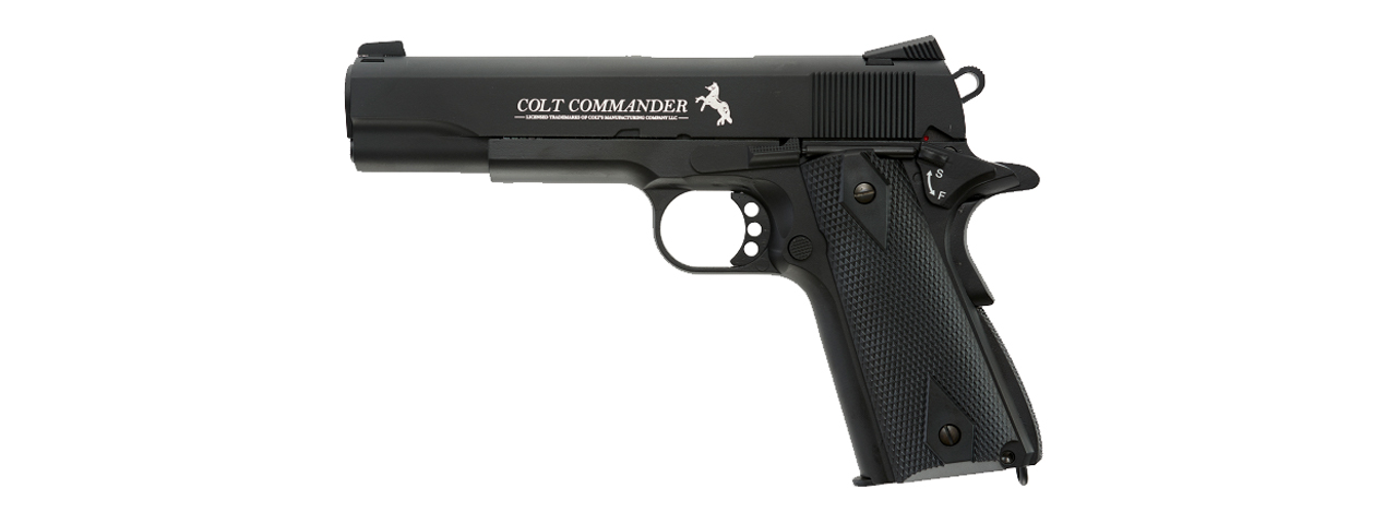 Umarex .177 Cal Colt Commander Blowback 1911 Airgun (Color: Black) - Click Image to Close