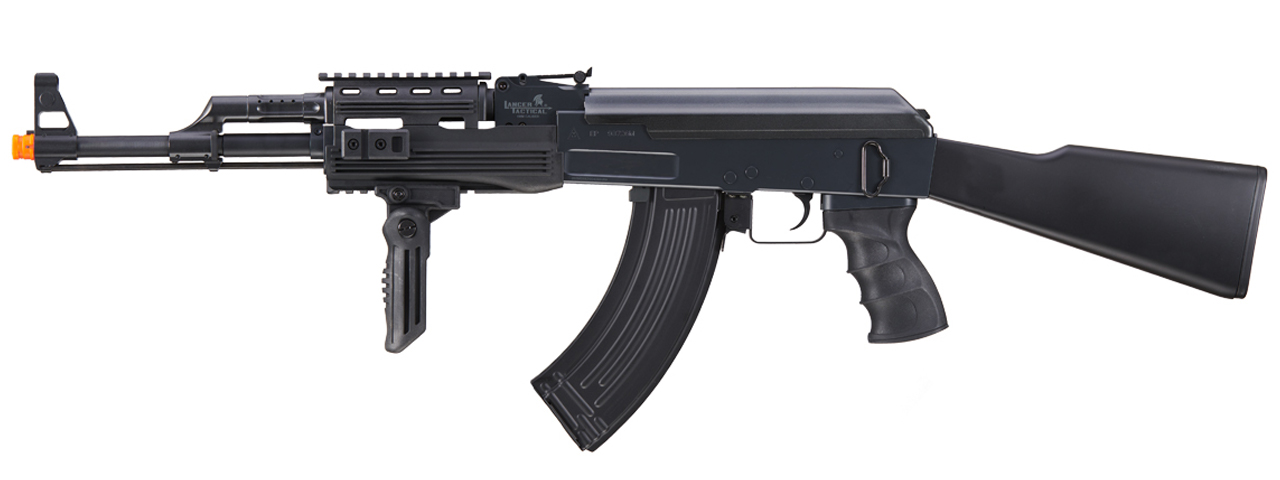 Lancer Tactical Airsoft AK-47 RIS AEG Rifle w/ Battery and Charger - Click Image to Close