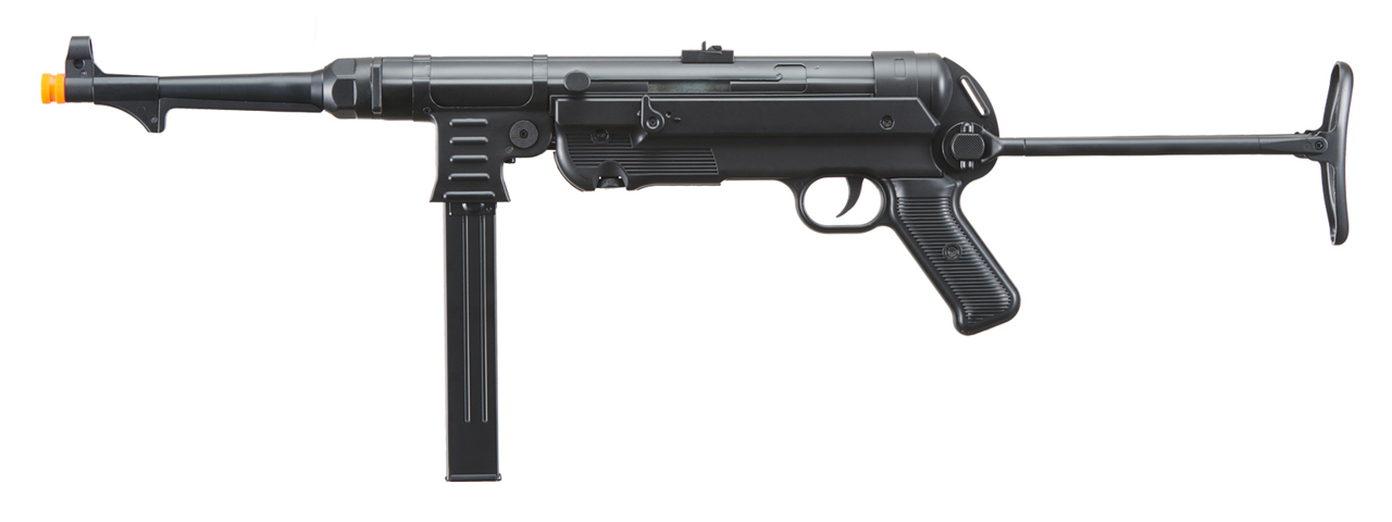 AGM WWII MP40 Machine Pistol Airsoft AEG (Color: Black) - Click Image to Close