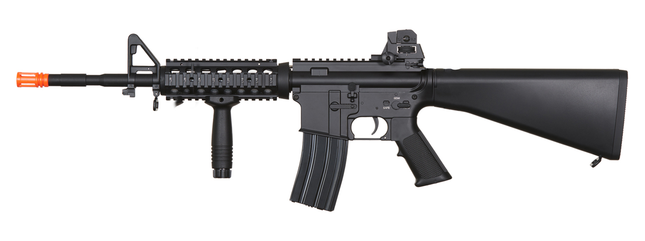 Atkas Custom Works M4 SR16 DMR Full Metal Airsoft AEG Rifle (Color: Black) - Click Image to Close