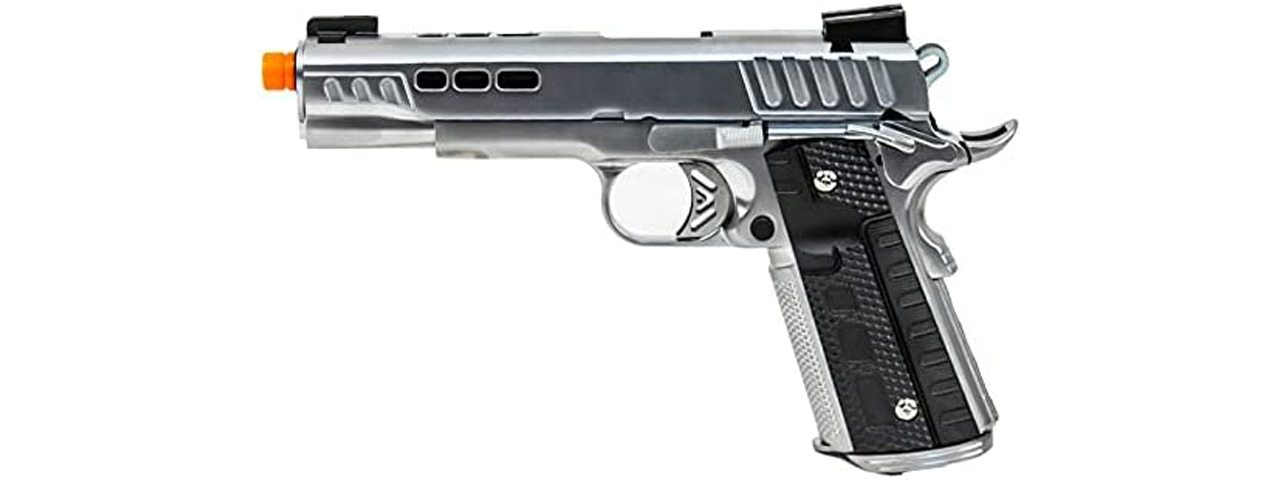 Ascend Airsoft KP1911 Custom Gas Blowback Airsoft Pistol (Color: Silver) - Click Image to Close