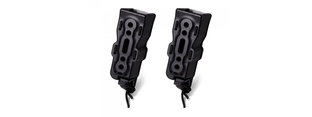 Laylax Pack of 2 Hard Shell Bite Handgun Magazine Holder (Color: Black) - Click Image to Close