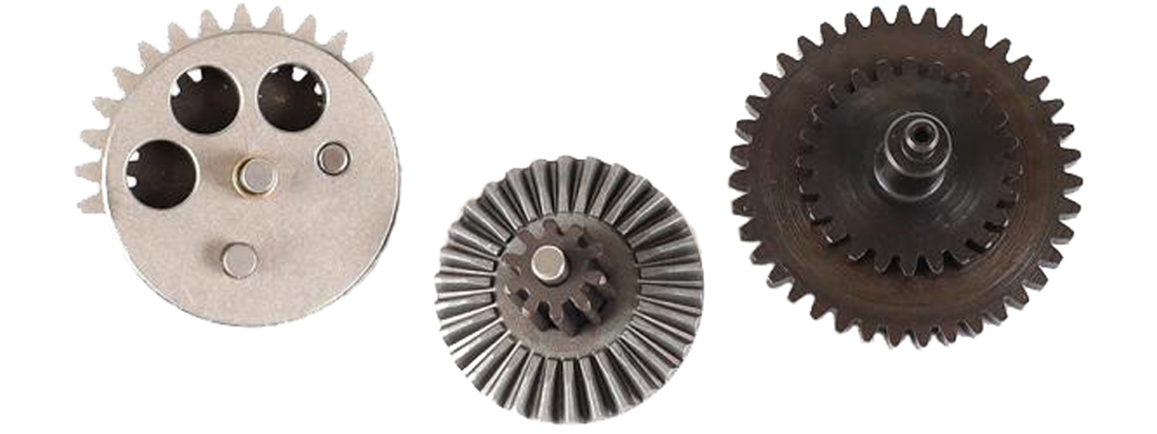 Laylax Prometheus 13:1 Reinforced Hard Gear Set For Version 2/3 Gearboxes - Click Image to Close