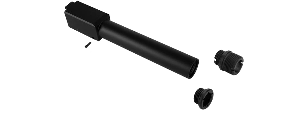 Laylax 2 Way Fixed Non-Recoiling Outer Barrel for Umarex Glock 17 Gen 4 (Color: Black) - Click Image to Close