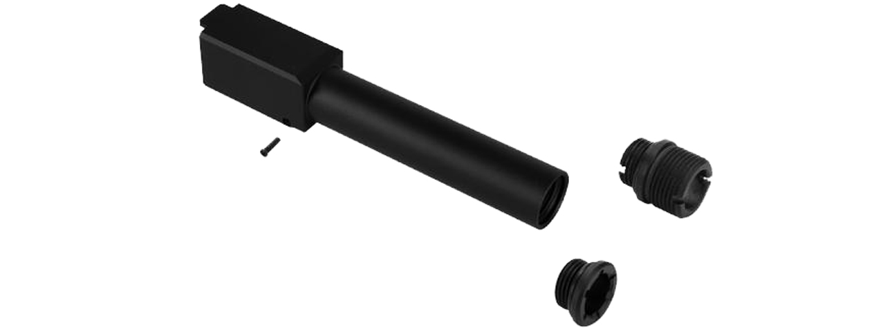 Laylax 2 Way Fixed Non-Recoiling Outer Barrel for Umarex Glock 19X Gen 5 (Color: Black) - Click Image to Close