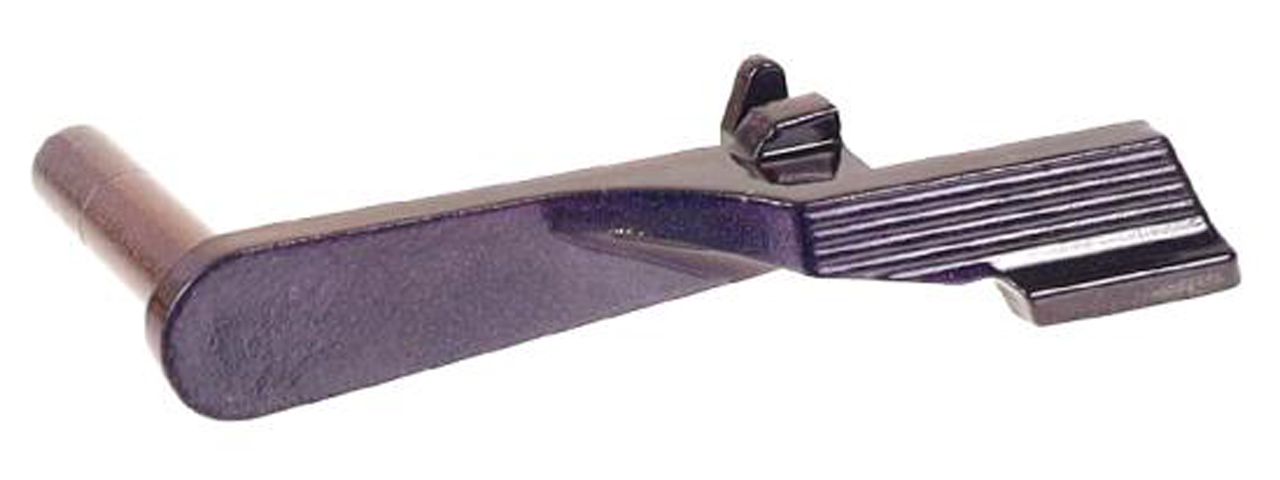Laylax Zanshin Custom Slide Stop for Hi-Capa Series GBB Airsoft Pistols (Color: Murasaki Purple) - Click Image to Close