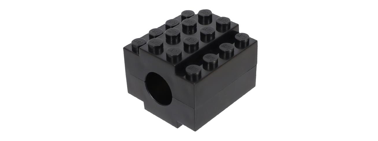 Laylax Block Series 14mm CCW Flash Hider (Color: Black) - Click Image to Close
