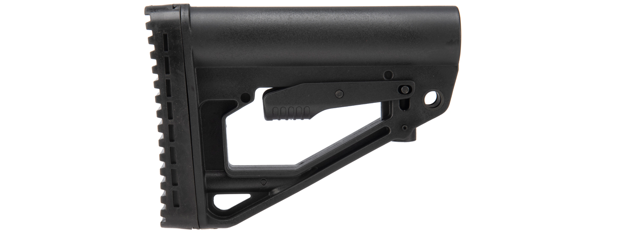 LCT Tactical Adjustable Buttstock for M4 Buffer Tubes (Color: Black) - Click Image to Close