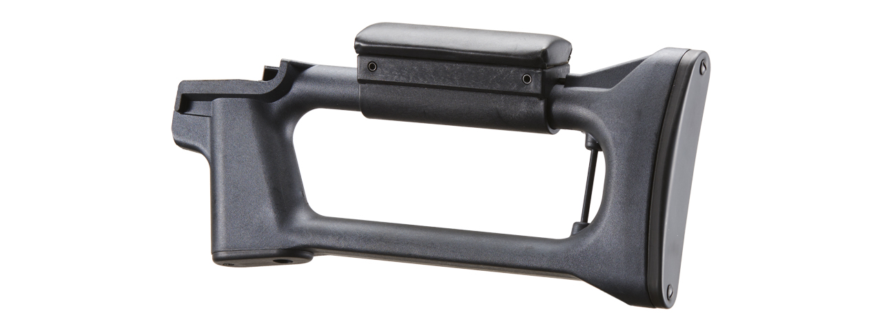 LCT Airsoft SVD Polymer Fixed Stock with Cheek Rest (Color: Black) - Click Image to Close