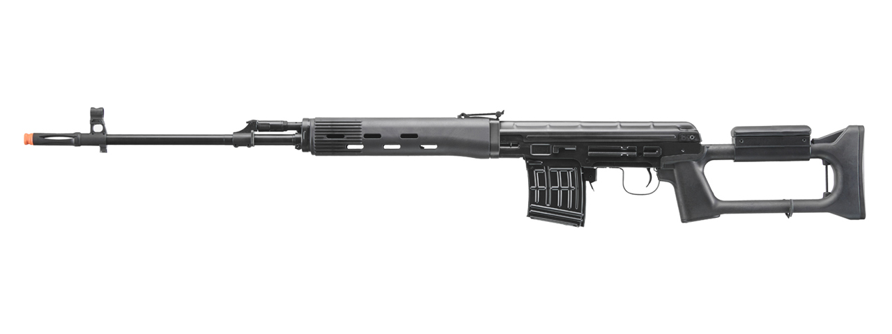 LCT SVD Dragunov Electric Airsoft Sniper Rifle (Color: Black) - Click Image to Close