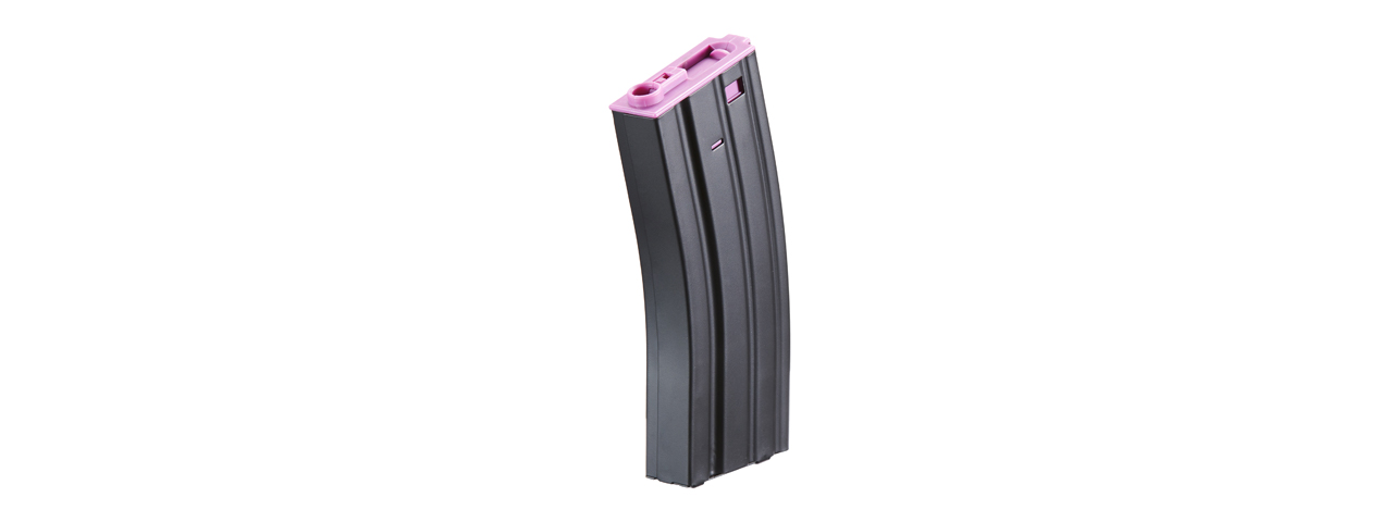 Lancer Tactical Metal Gen 2 300 Round High Capacity Airsoft Magazine for M4/M16 (Color: Black & Purple) - Click Image to Close