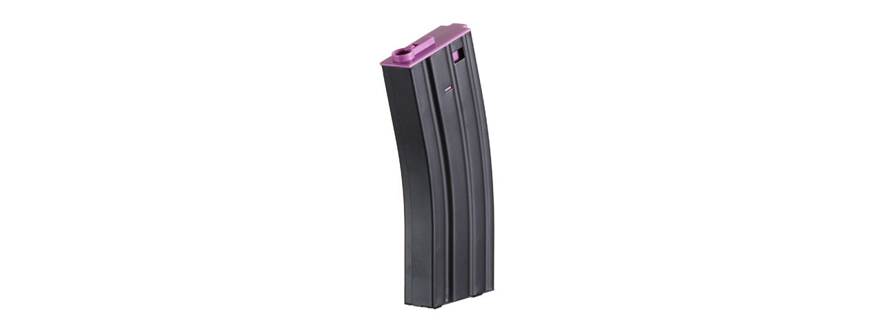 Lancer Tactical Metal Gen 2 120 Round Mid Capacity Airsoft Magazine for M4/M16 (Color: Black & Purple) - Click Image to Close