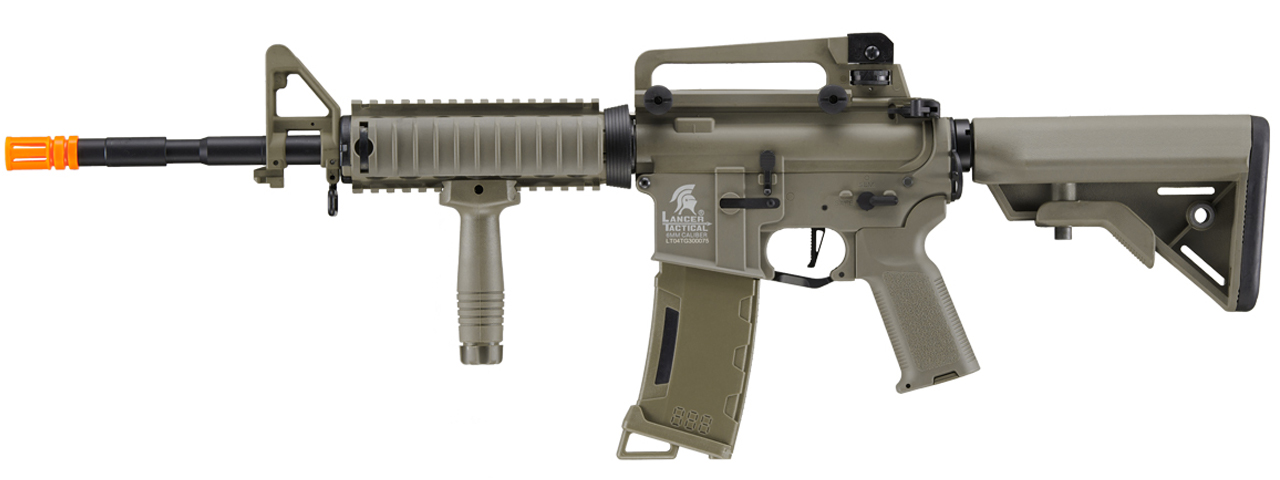 Lancer Tactical Gen 3 M4 SopMod Airsoft AEG Rifle (Color: Dark Earth) - Click Image to Close