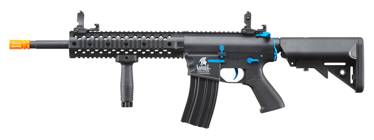 Lancer Tactical Gen 2 M4 Evo Airsoft AEG Rifle (Color: Black / Blue) - Click Image to Close