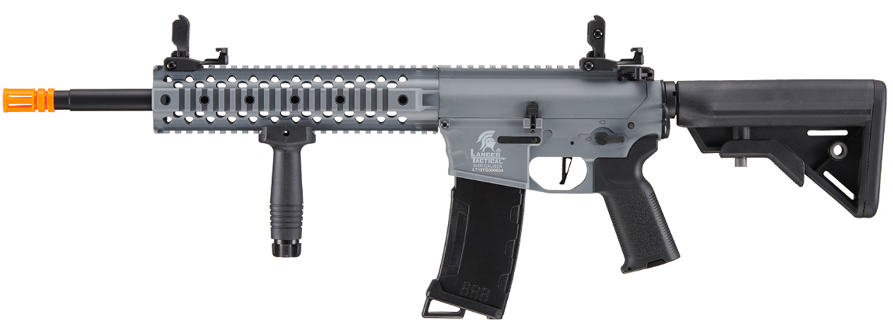 Lancer Tactical Gen 3 10" M4 Evo RIS Airsoft AEG (Color: Gray) - Click Image to Close