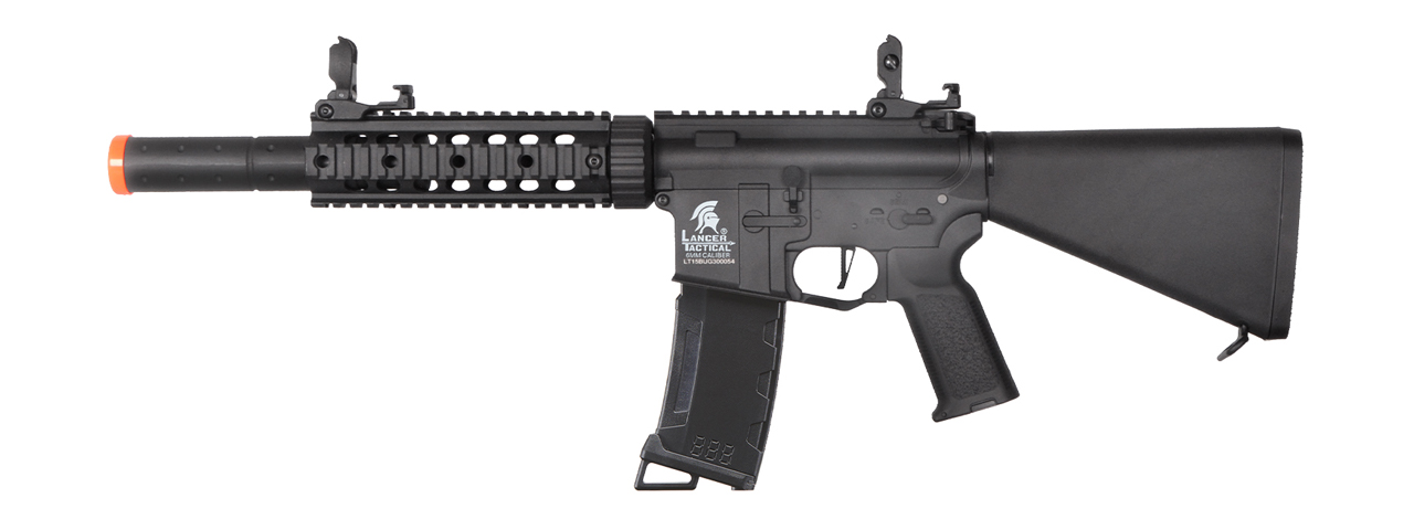 Lancer Tactical Gen 3 Nylon Polymer M4 SD Airsoft AEG Rifle w/ Stubby Stock (Color: Black) - Click Image to Close