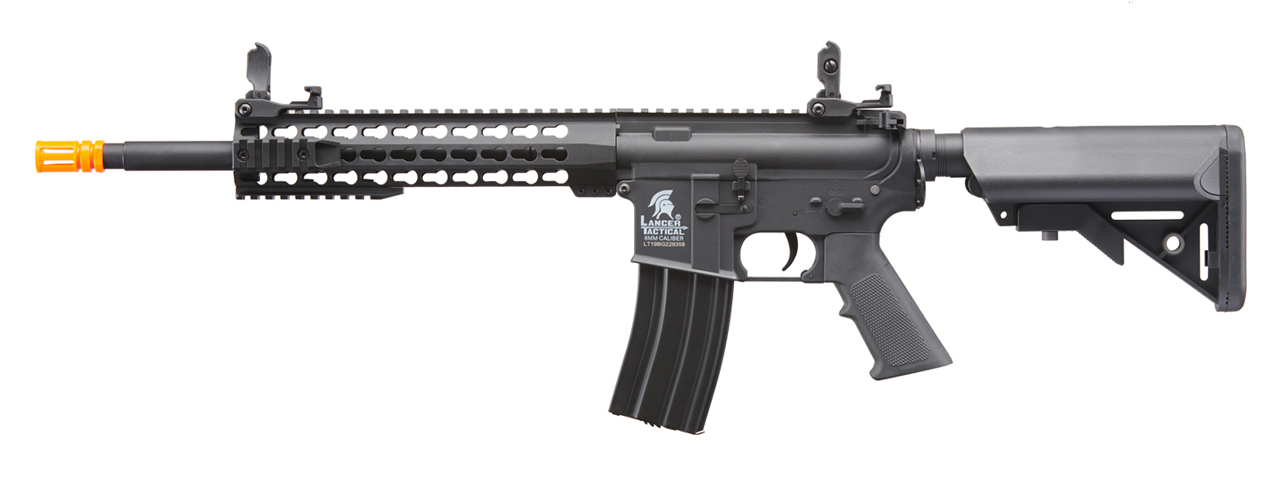 Lancer Tactical Gen 2 10" Keymod M4 Carbine Airsoft AEG Rifle (Color: Black) - Click Image to Close