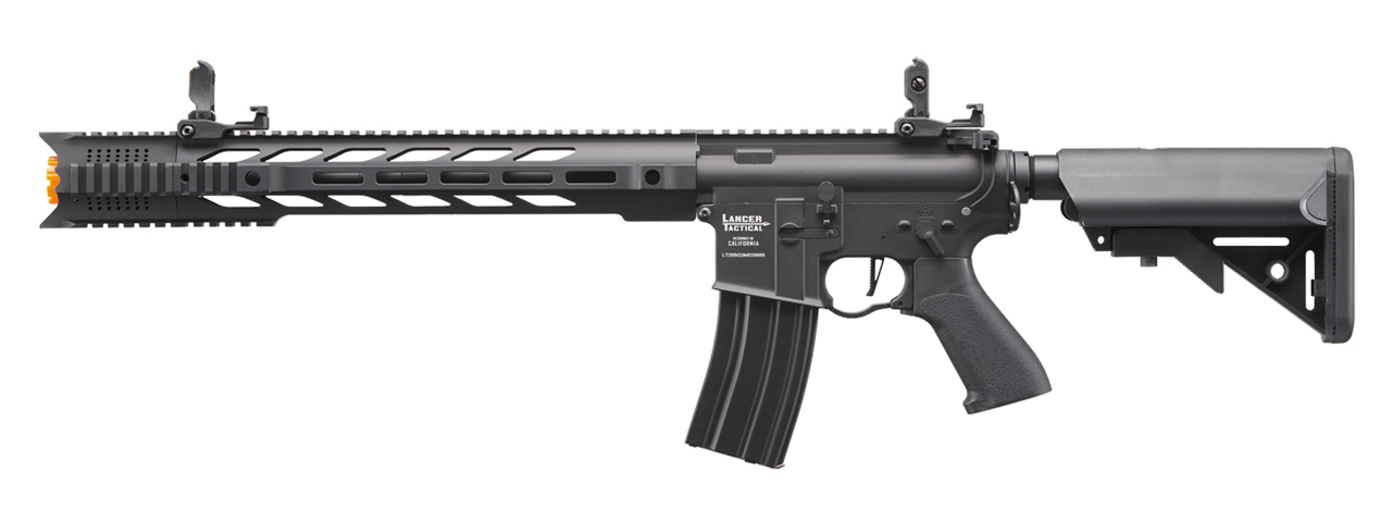 Lancer Tactical Gen 2 ProLine M4 SPR Interceptor Airsoft AEG Rifle (Color: Black) - Click Image to Close