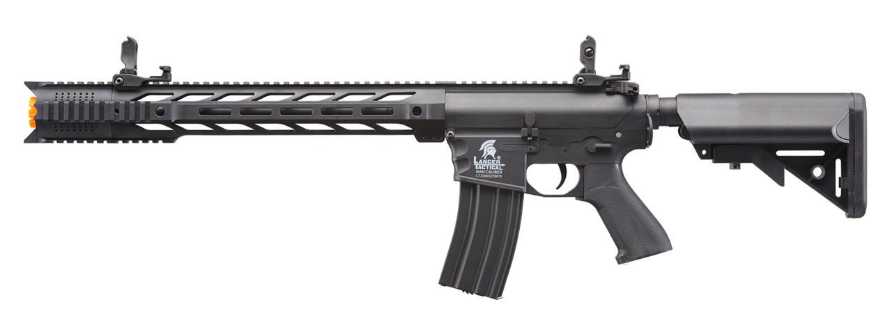 Lancer Tactical Low FPS Gen 2 M4 SPR Interceptor Airsoft AEG Rifle (Color: Black) - Click Image to Close