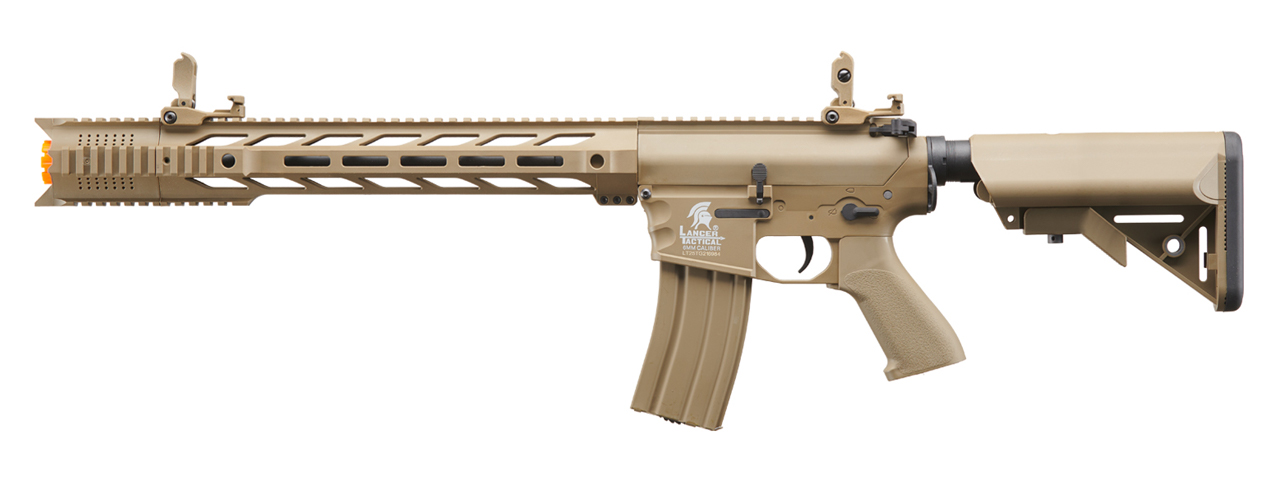 Lancer Tactical Gen 2 SPR Interceptor Airsoft AEG Rifle (Color: Tan) - Click Image to Close